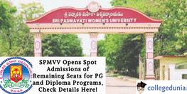 SPMVV PG and Diploma Spot Admissions Open